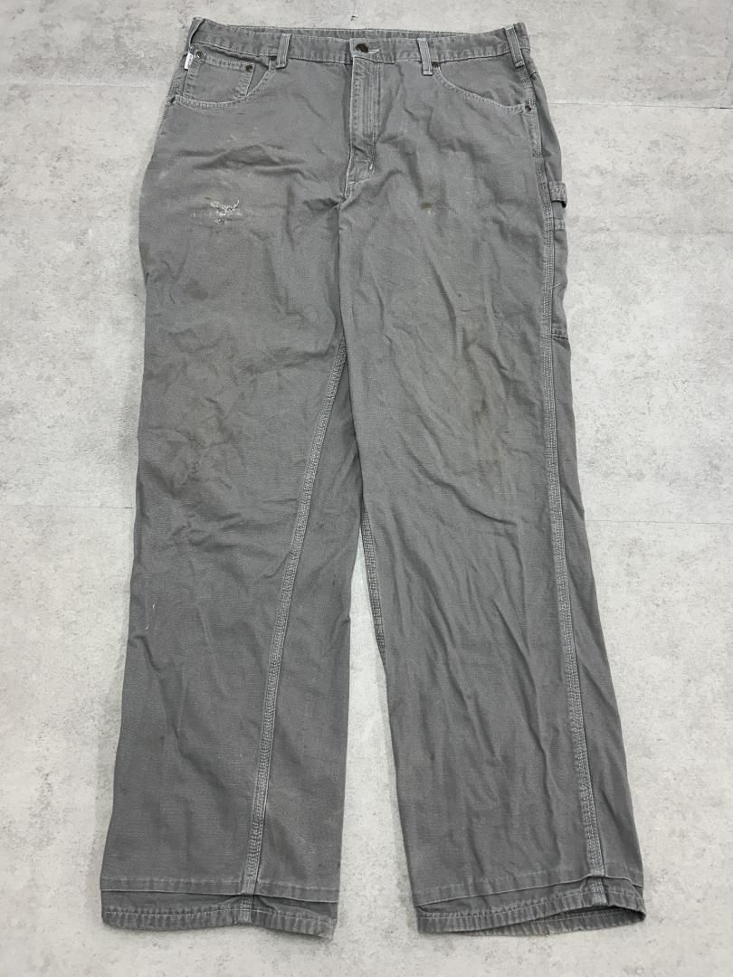 カーハート ダックペインターパンツ 古着 CHR チャコールグレー W38 カーハート ダックペインターパンツ 古着 CHR チャコールグレー W38