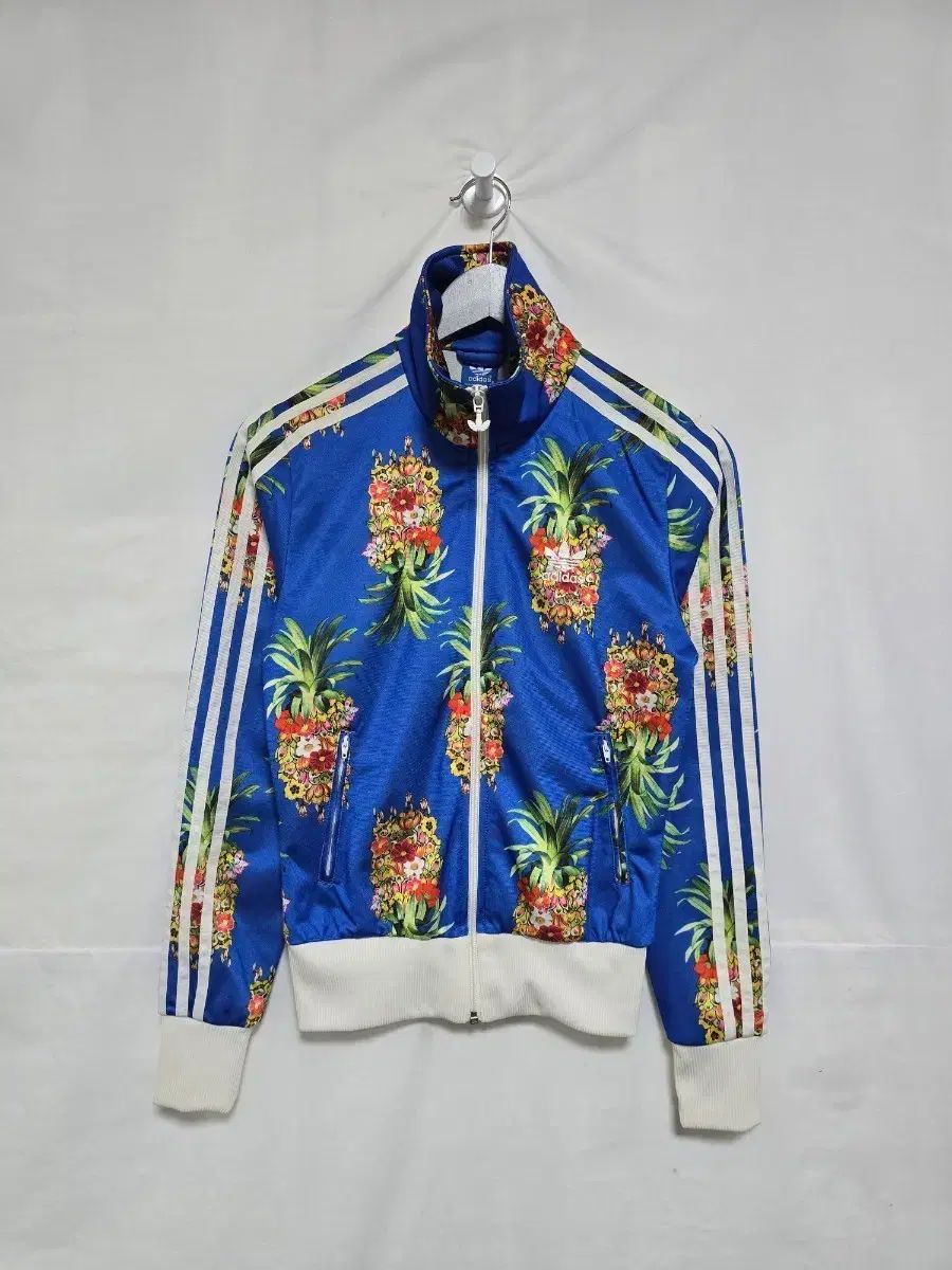 アディダス パイナップルフラワートラックジャージ ジャケット ブルー レディース 85 1211