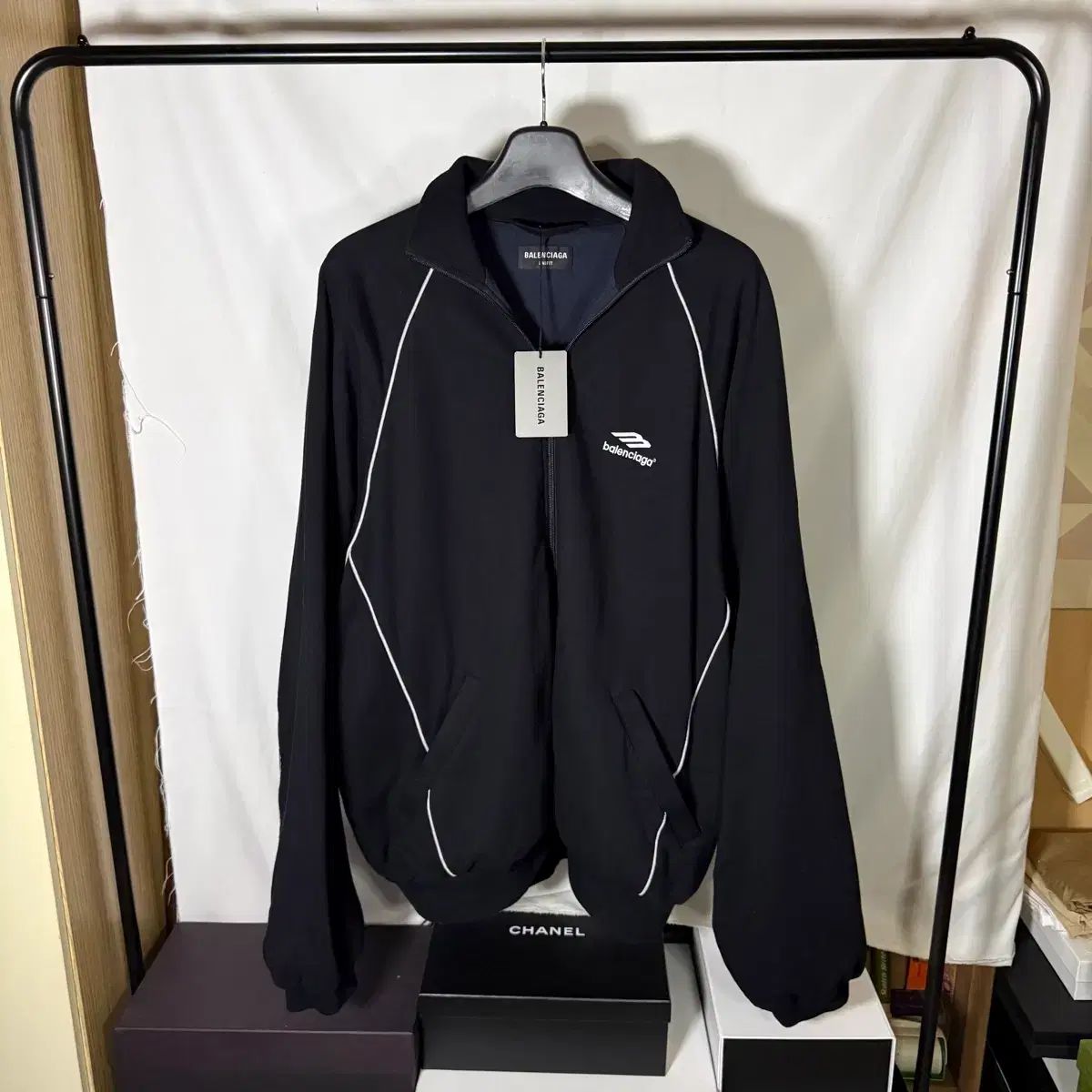 バレンシアガ 3B スポーツ アイコン オーバーサイズ トラック ジップ