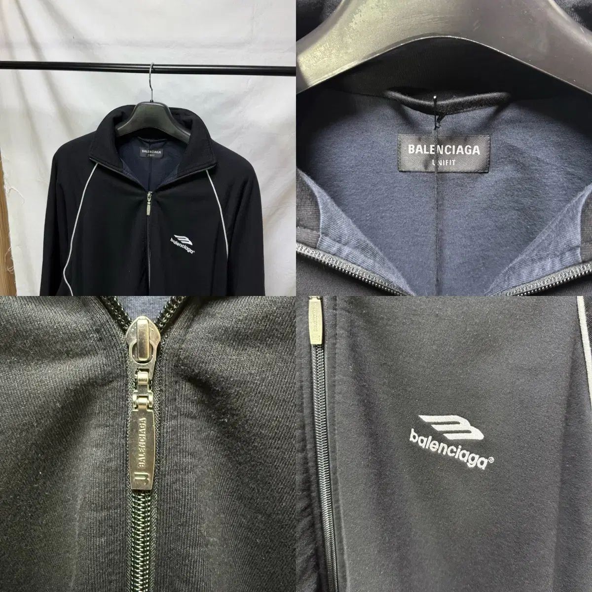 バレンシアガ 3B スポーツ アイコン オーバーサイズ トラック ジップ