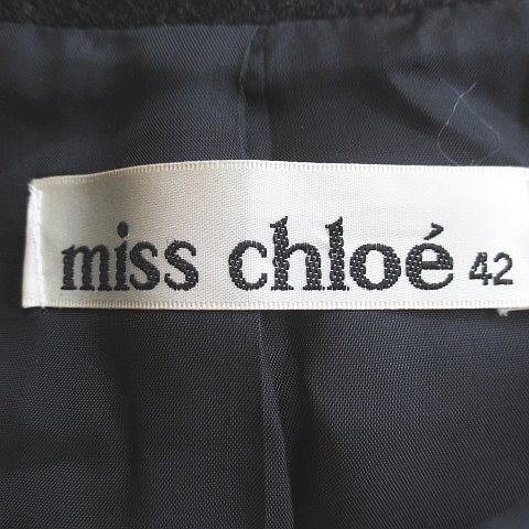 ミスクロエ miss chloe 格子柄 ピーコート ダブルブレストロングコート