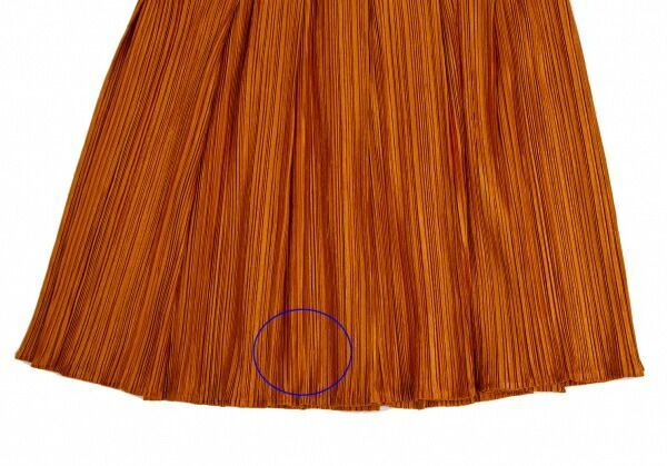 プリーツプリーズPLEATS PLEASE シャイニープリーツスカート オレンジ3