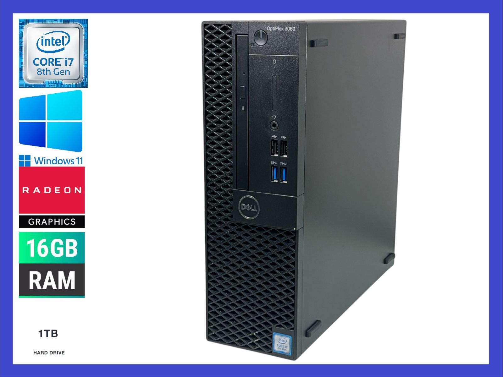 ☆Dell Optiplex 3060高性能CPU i7-8700(第8世代)HDD1.0TB /メモリ16GB