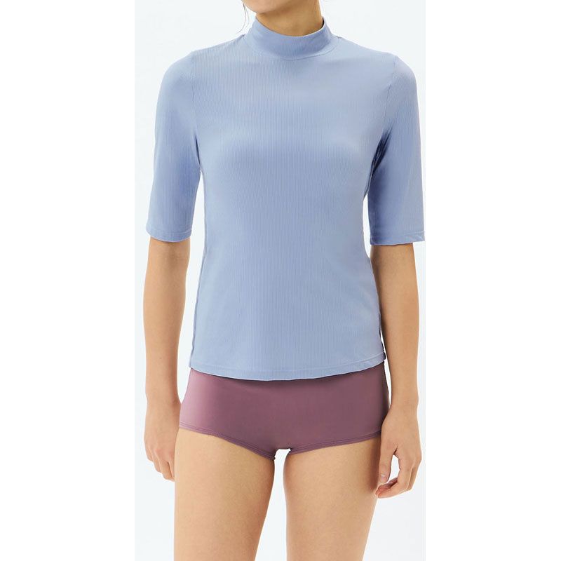 Speedo スピード Rib Top 水泳 ウィメンズラッシュガード sfw72580-hb