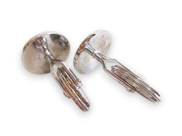 ダンヒル　ラウンドトップシルバー925 カフス　Dunhill dunhill（ダンヒル） カフス カフリンクス カフスボタン タイヤ メンズ