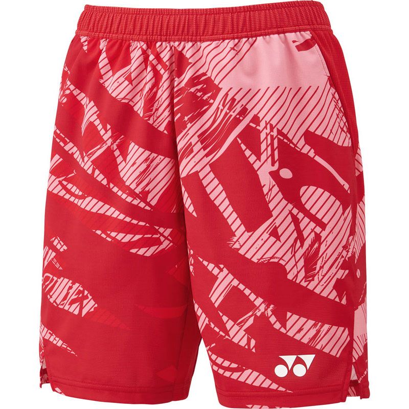YONEX チェック柄 ハーフパンツ JP L YONEX ハーフパンツ 柄パンツ 赤 レッド 【公式通販】 YONEXハーフ