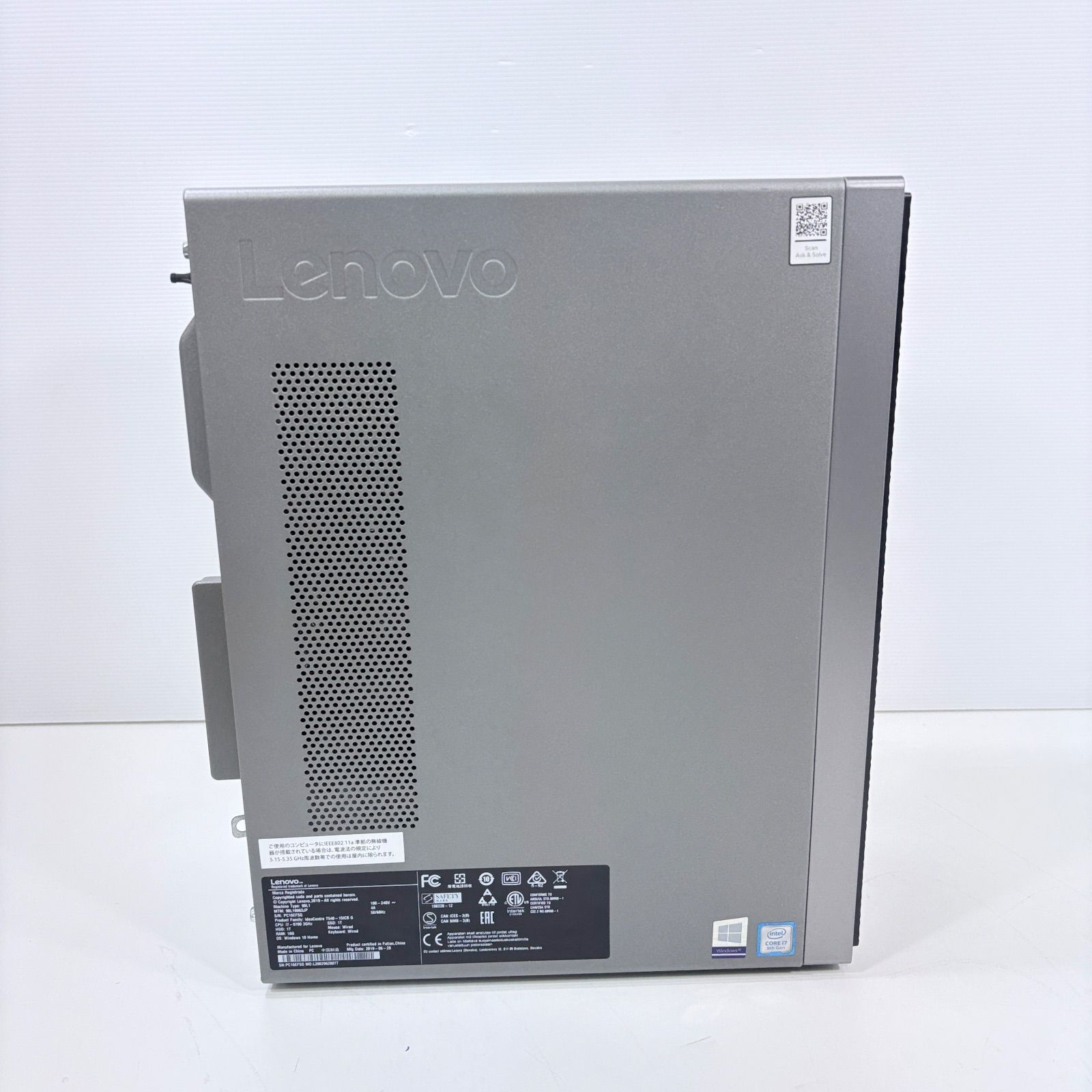 グラボ搭載／i7 9700／無線LAN内蔵／16G／SSD256G／HDD1TB デスクトップPC Core i7 9700 16GB SSD1TB 無線LAN、BT内蔵 ♯1795