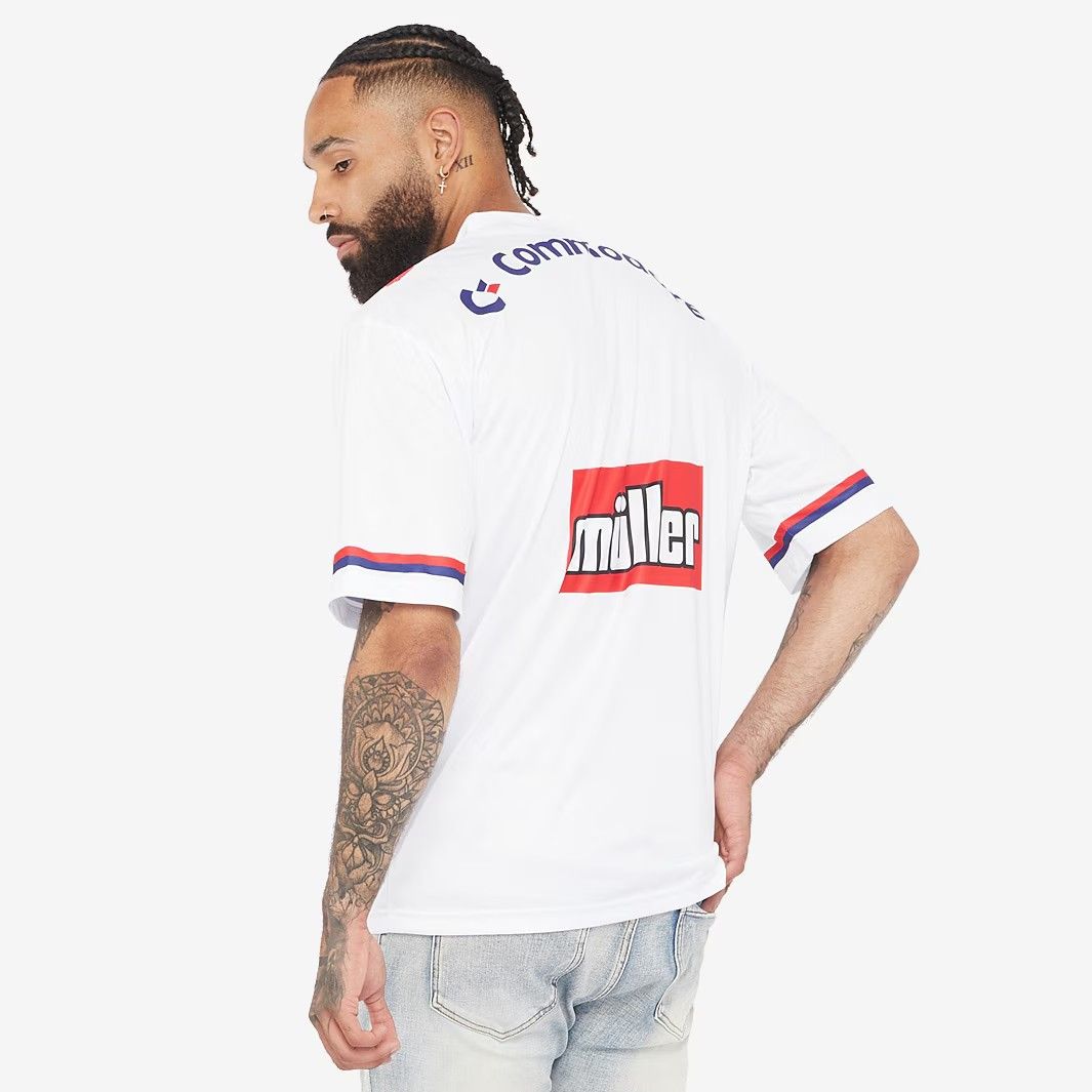 Score Draw レトロ PSG 1991 ホーム 半袖 ユニフォーム 青 赤