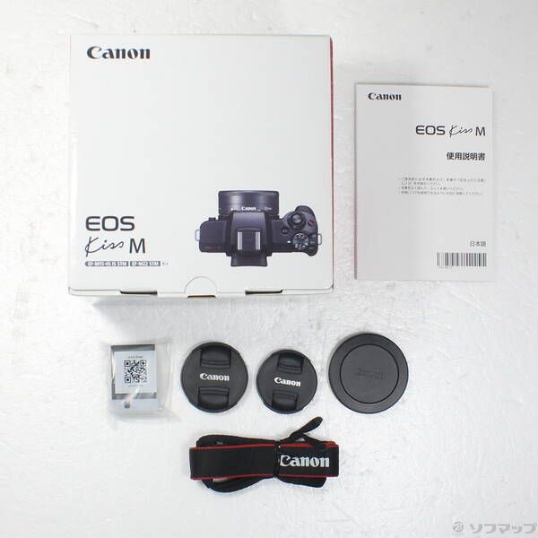 中古品〕 EOS Kiss M (ブラック) ダブルレンズキット【262】 - メルカリ