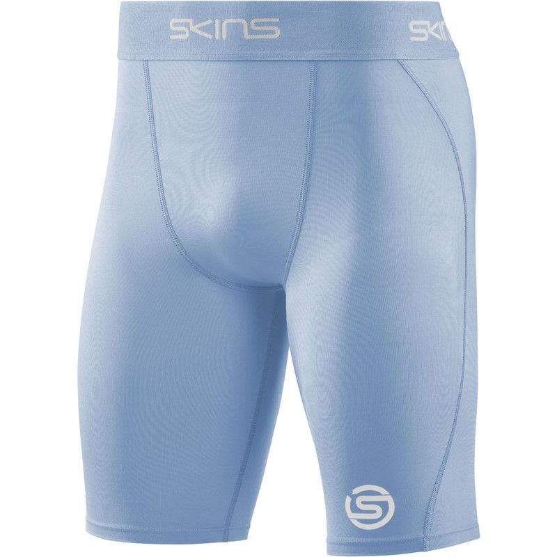  skins(スキンズ) S-1 MENS HALF TIGHTS ボディケアストレッチパンツ (18171140-091)、サックス その他