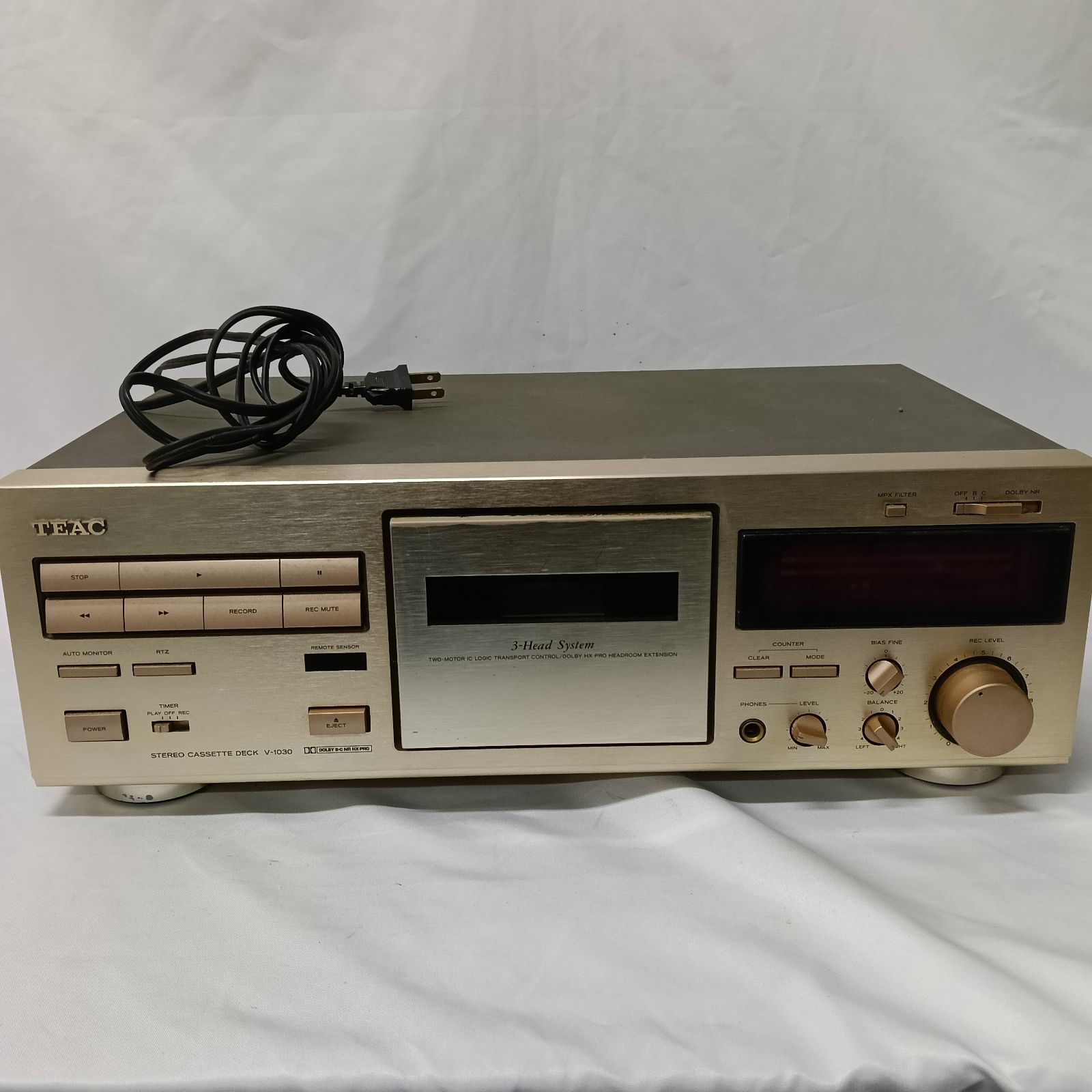通電 済 TEAC ティアック V 1030 3ヘッド ステレオカセットデッキ