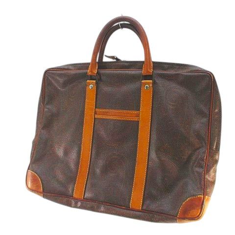 エトロ ETRO ビジネスバッグ ブリーフケース ペイズリー ブラウン 茶系