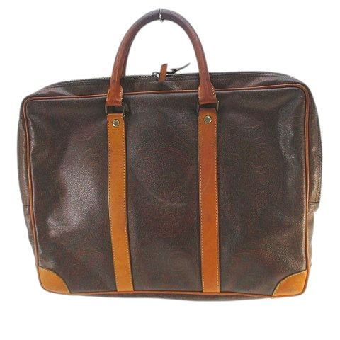 エトロ ETRO ビジネスバッグ ブリーフケース ペイズリー ブラウン 茶系