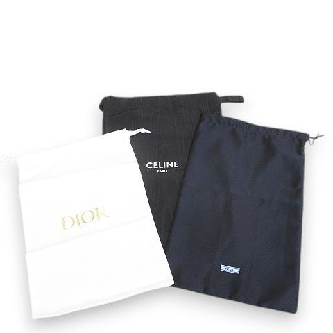 レディース ディオール Dior 6枚セット 保存袋 収納袋 巾着 ブランド違い サイズ違い ホワイト系 ロゴ 付属品 プラダ PRADA シャネル CHANEL ミュウミュウ MIU MIU レペット Repetto イソップ Aesop