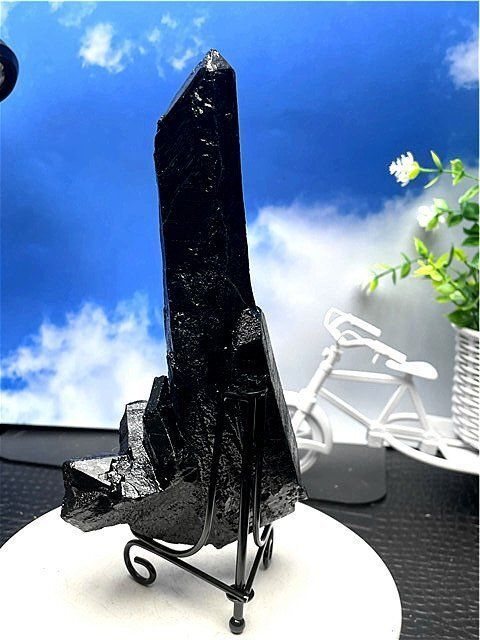 AAA級【魔除け】◇天然モリオン(黒水晶）クラスターB88C6/81C25C