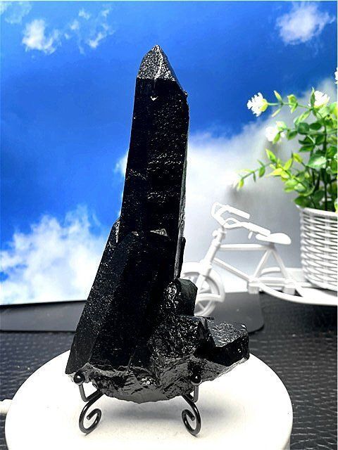 AAA級【魔除け】◇天然モリオン(黒水晶）クラスターB88C6/81C25C