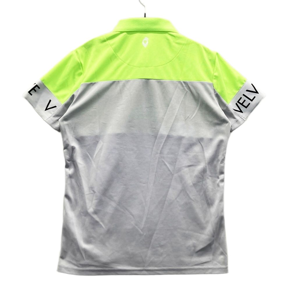【新品】ヴィトゥエルヴ　ゴルフ　ポロ　シャツ　グレー　L ヴィトゥエルヴ 半袖ポロシャツ グレー×ネイビー カモフラ 迷彩 メンズ