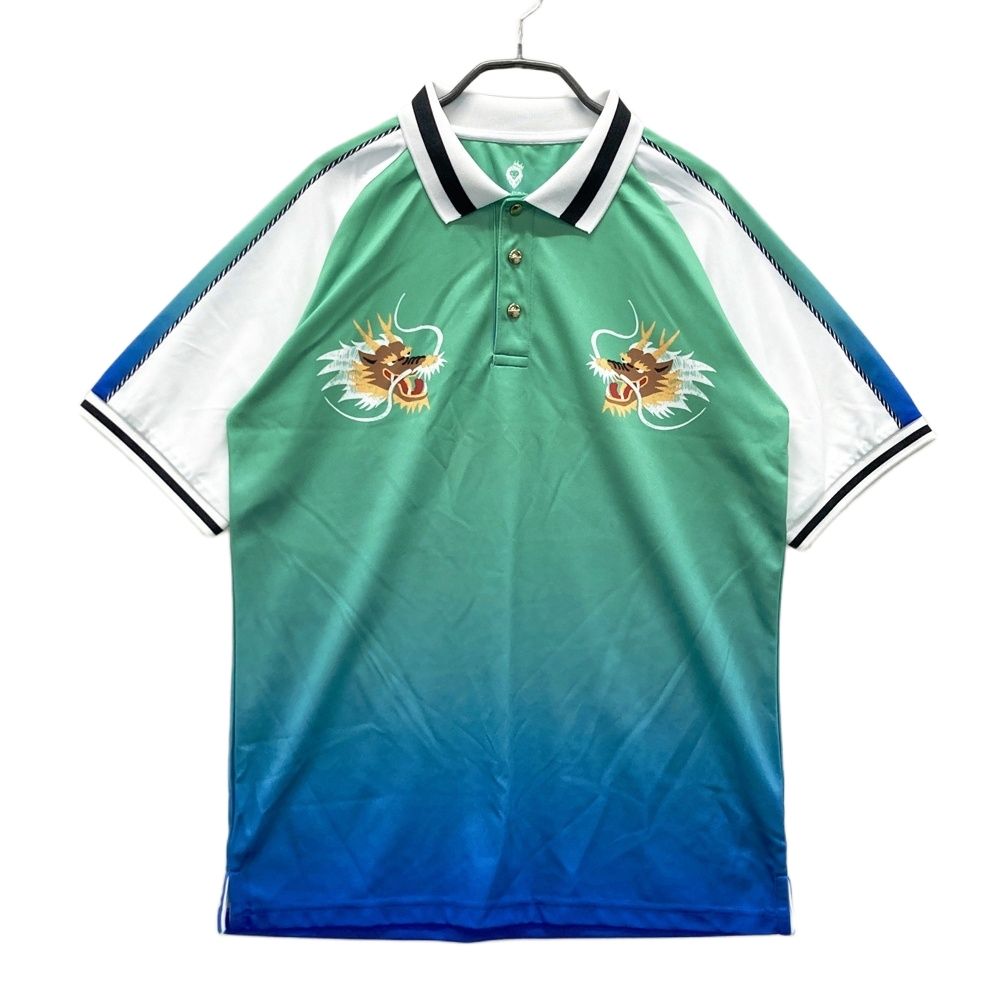 サイズ：M V12 ヴィトゥエルヴ 半袖ポロシャツ グラデーション柄