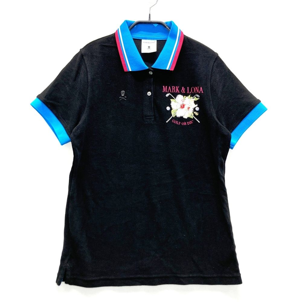 サイズ：40 MARK&LONA マークアンドロナ 半袖ポロシャツ ブラック系