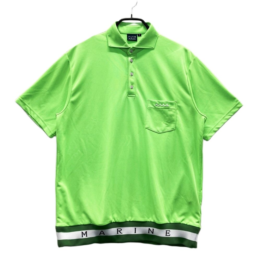 サイズ 7 MUTA MARINE ムータマリン 半袖ポロシャツ グリーン系 ゴルフウェア メンズ ストスト