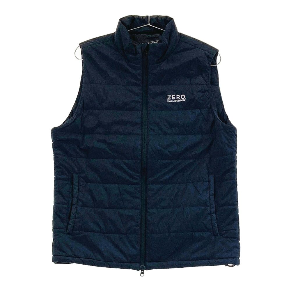 サイズ L ZERO ゼロハリバートン 中綿ジップベスト ネイビー系 ゴルフウェア メンズ ストスト