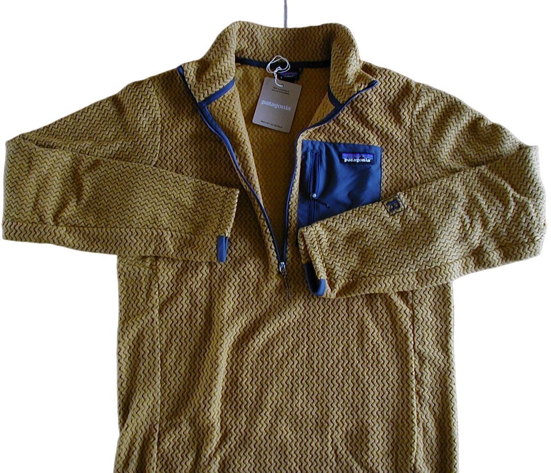 S パタゴニア Ｍ’s R 1エア ジップネック patagonia Raptor Brown RPBN
