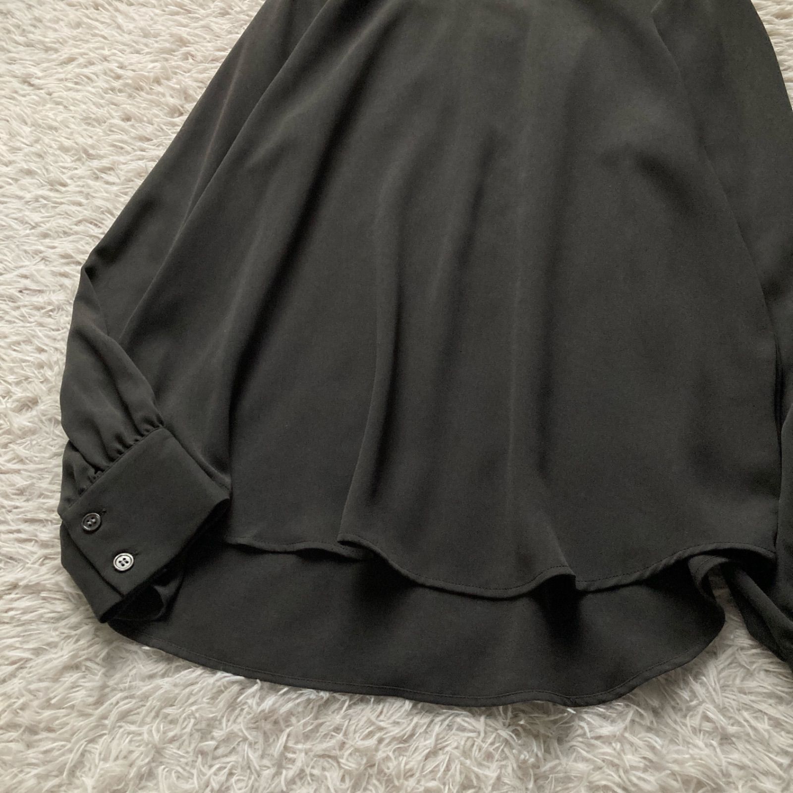 未使用 theory luxe とろみ 二枚仕立て ブラウス セオリー 新品 良品 Theory luxe セオリーリュクス 極上 とろみブラウス 長袖 ロング