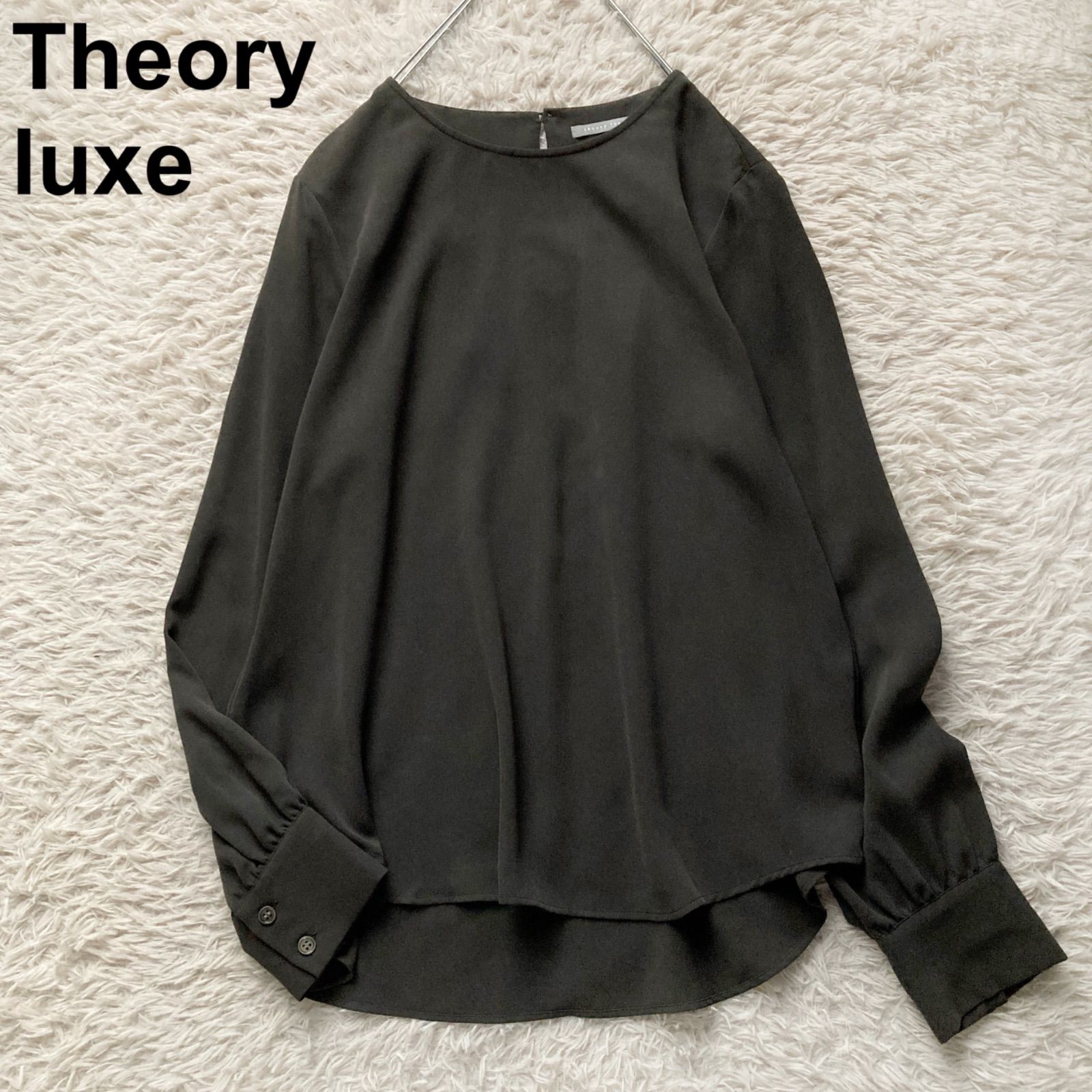良品 Theory luxe セオリーリュクス 極上 とろみブラウス 長袖 ロング
