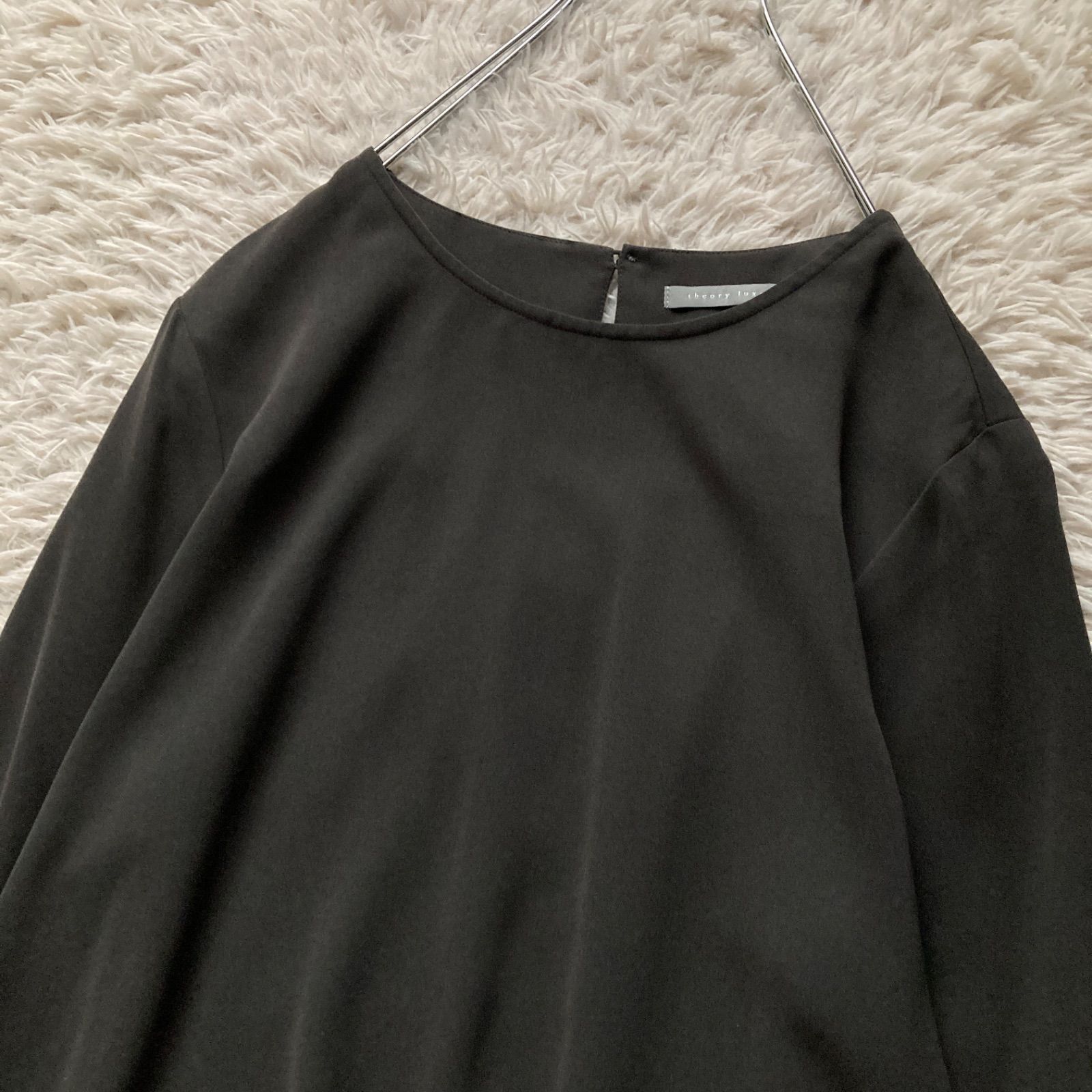良品 Theory luxe セオリーリュクス 極上 とろみブラウス 長袖 ロング
