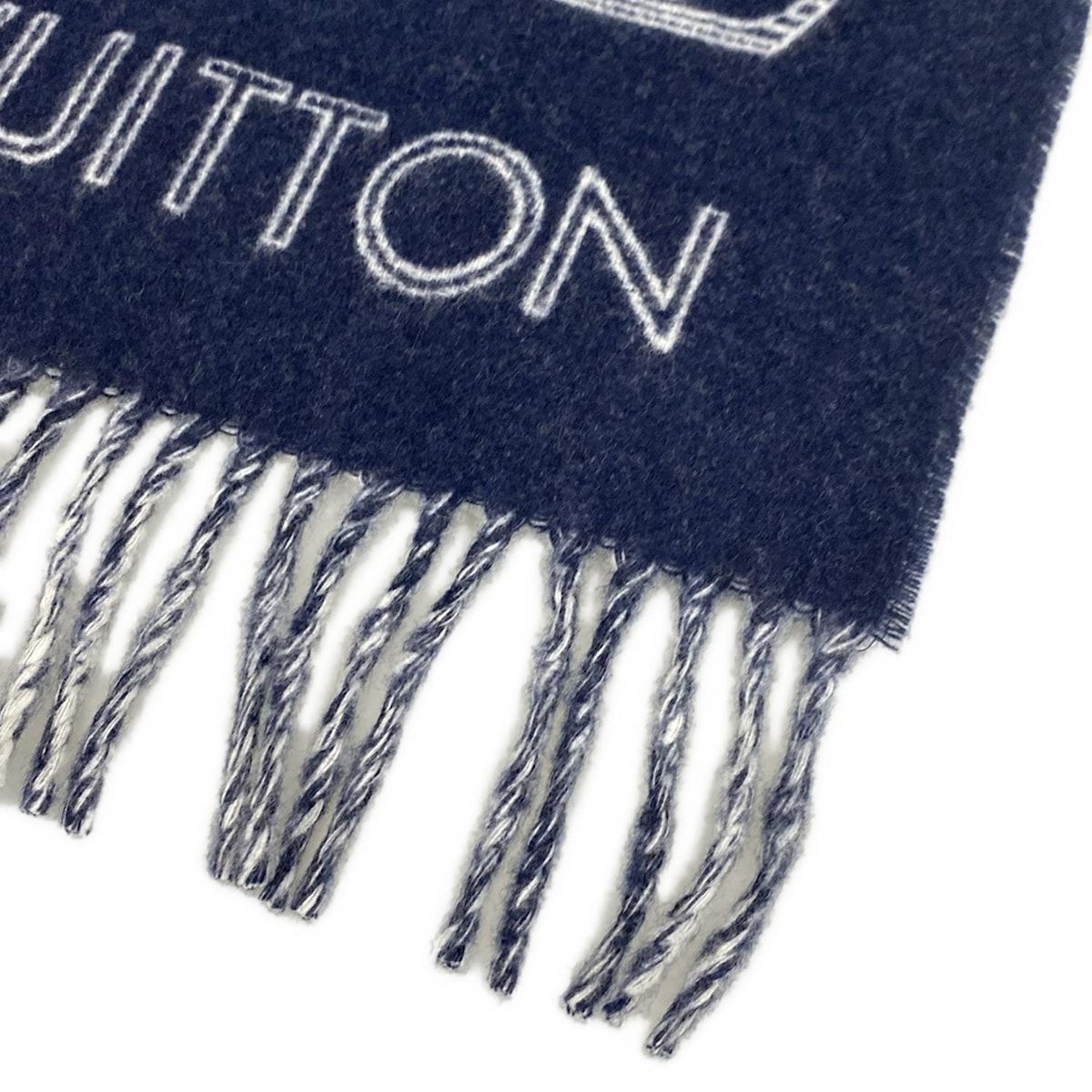 LOUIS VUITTON(ルイヴィトン) マフラー モノグラム・シャドウ マリーヌ