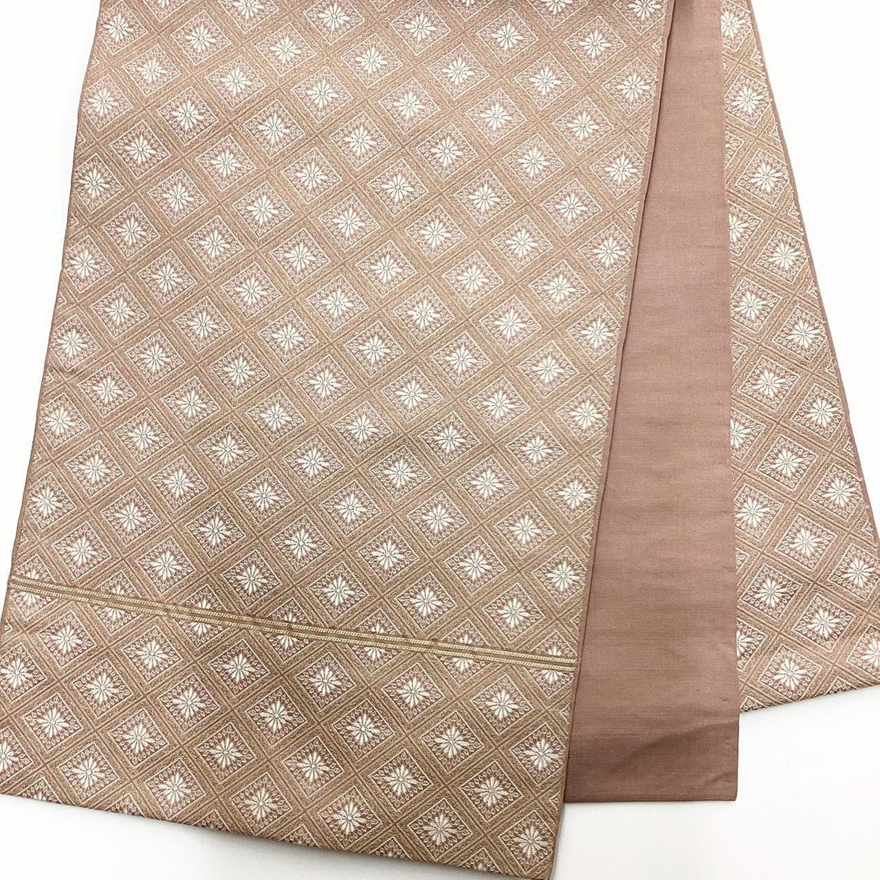 6208］袋帯 花菱文様 六通 正絹 着物 フォーマル - メルカリ