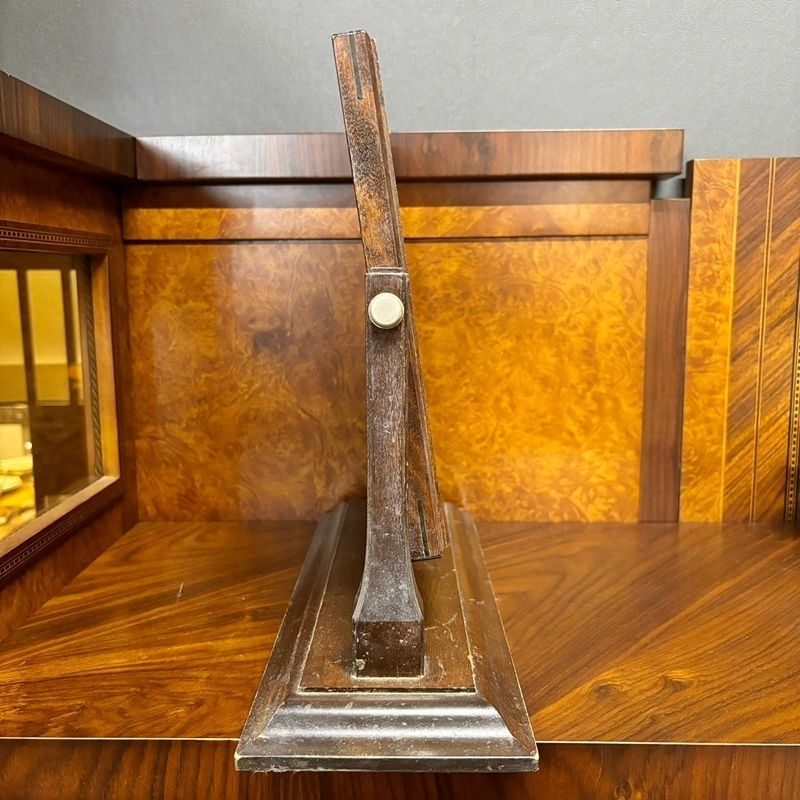 ヴィンテージ 松本民芸家具 置鏡 高さ31cm 卓上ミラー 小鏡台 水目桜