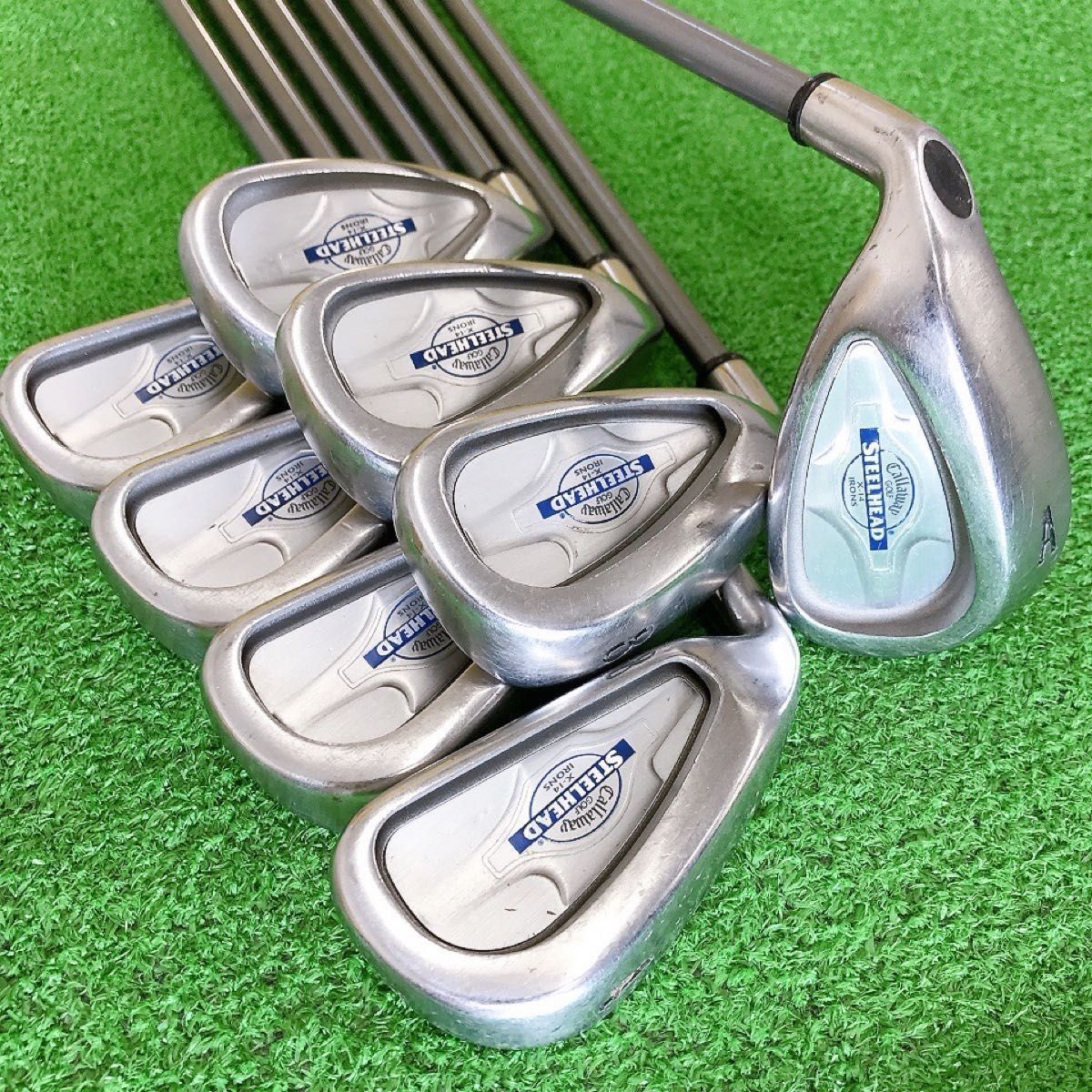 ツ21☆キャロウェイスチールヘッド X-14 8本レフティアイアンセット US