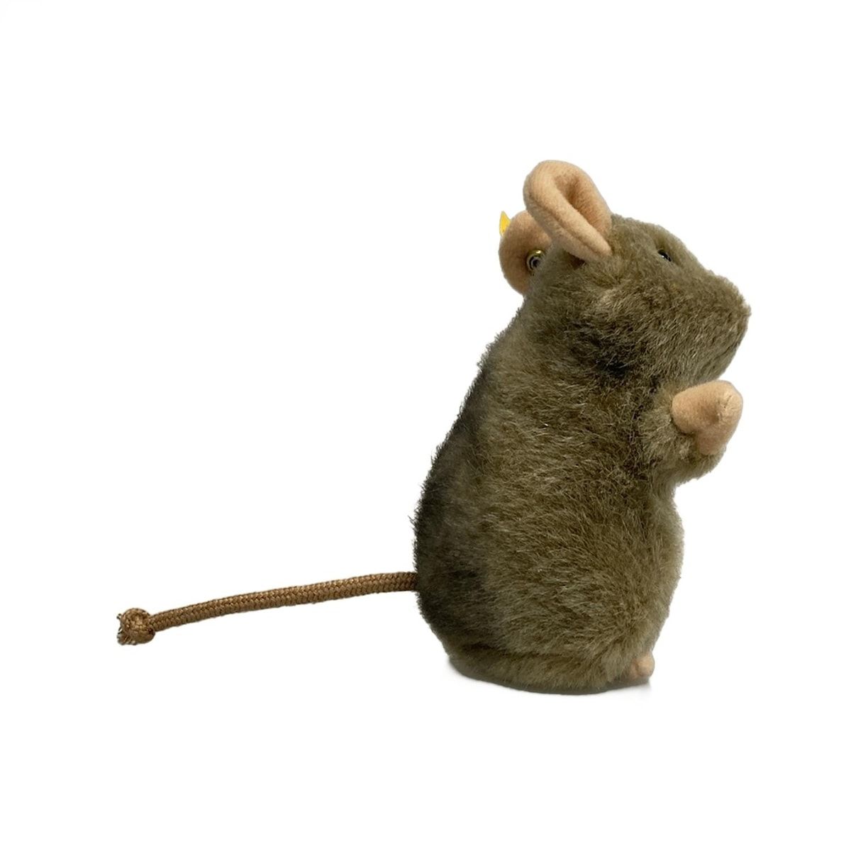 Steiff シュタイフ ぬいぐるみ 056222 ベージュ ダークブラウン ピンクベージュ マウスのピフ コットン