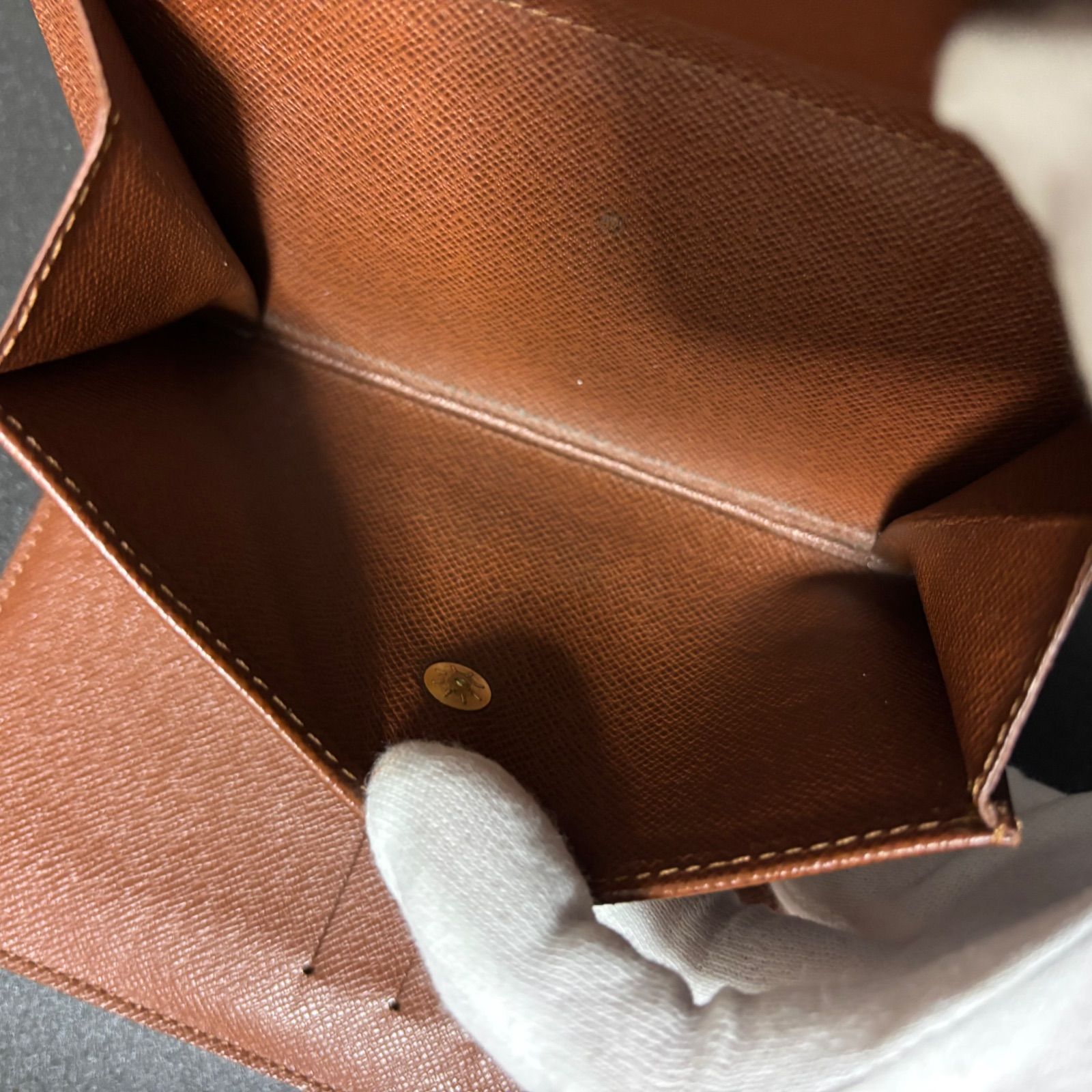 t74 ポルト トレゾール エテュイ パピエ モノグラム 3つ 三つ 折り