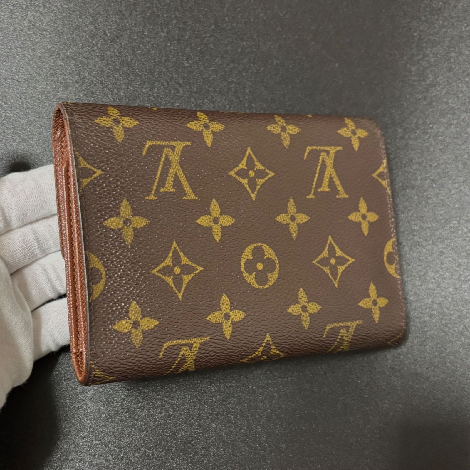 t74 ポルト トレゾール エテュイ パピエ モノグラム 3つ 三つ 折り