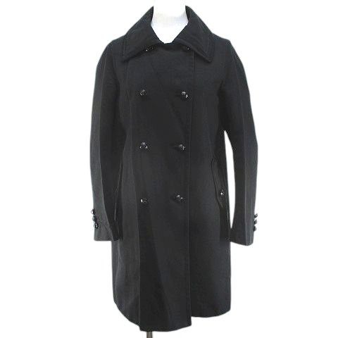 ❤️極美品❤️ドゥロワーコート36 ドゥロワー Drawer ダブルブレスト コート ミドル丈 36 黒系 ブラック