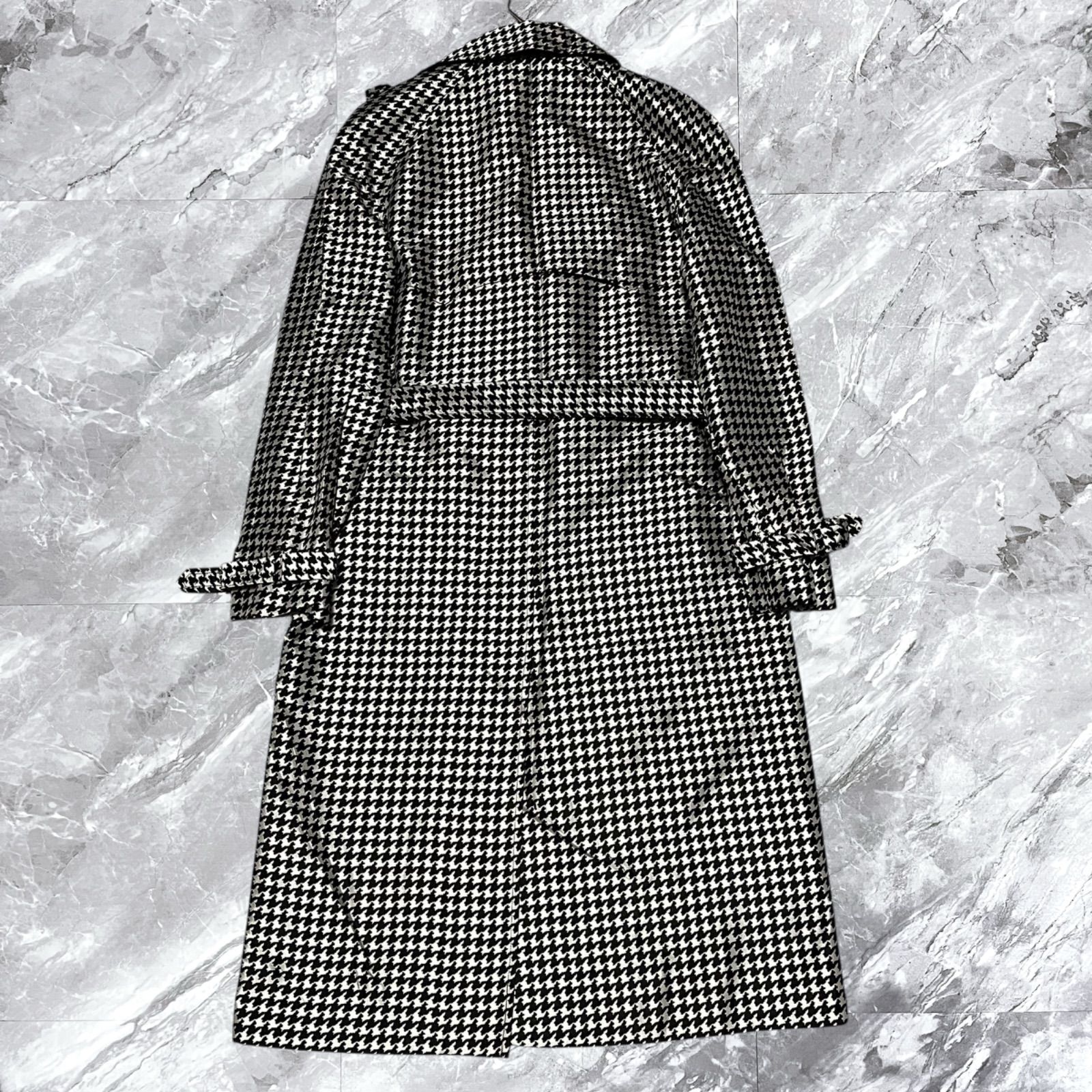 ラルフローレン　ポロコート　ダブルブレスト　千鳥格子　USA製 ラルフローレンポロコートダブルブレスト千鳥格子USA製