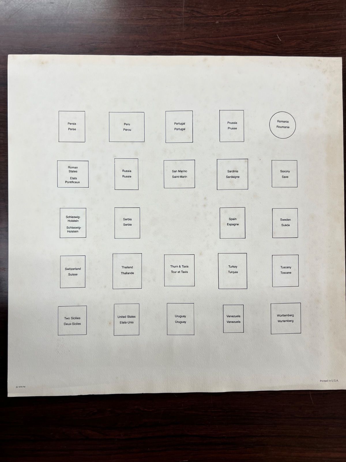 フランクリンミント世界の国々の最初の切手コレクション - メルカリ