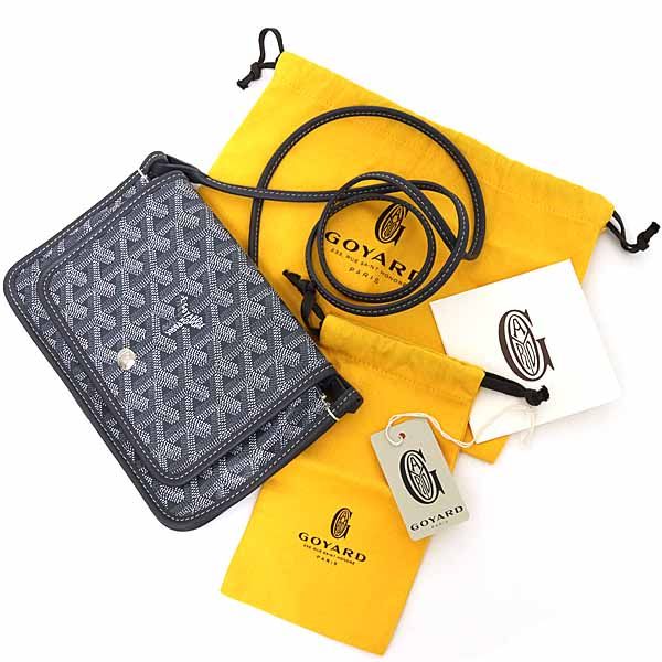 ゴヤール GOYARD プリュメ ポーチウォレット グレー ゴヤールディン