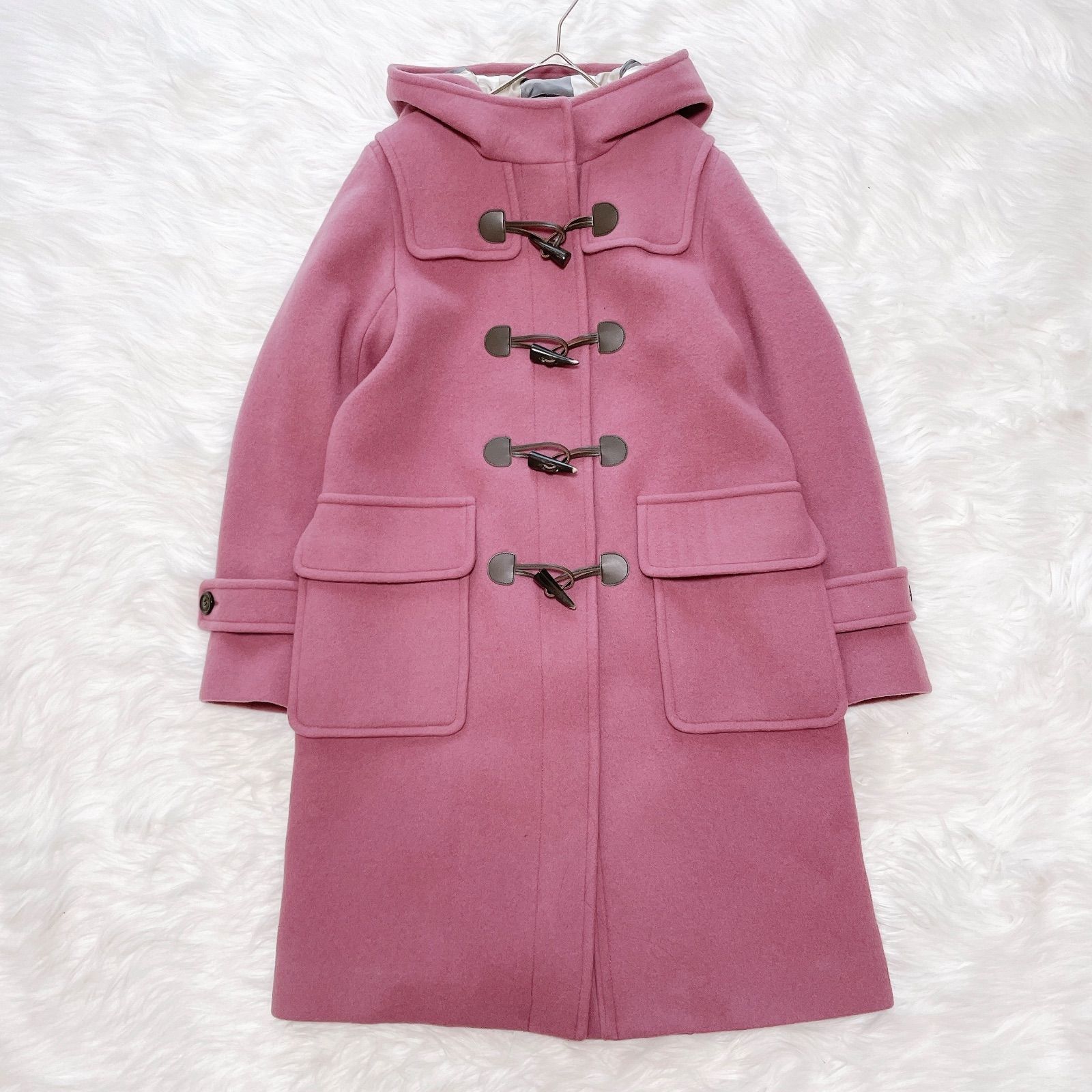 ブルーレーベル 水牛トグル メガチェック バイルメルトン ダッフル