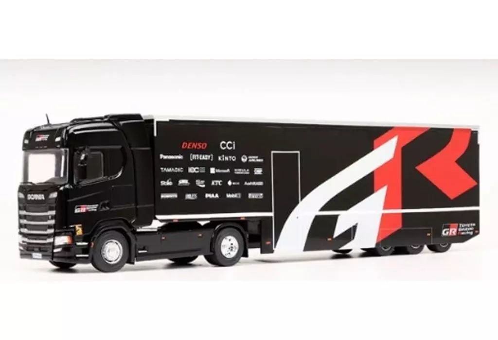 ミニカー 1 43 スカニア Sシリーズ GRレーシング トランスポーター 2025 TTR 035