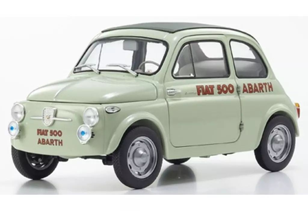 ミニカー 1 18 フィアット ヌォーバ 500 エラボラツィオーネ アバルト レコード グリーンクリア