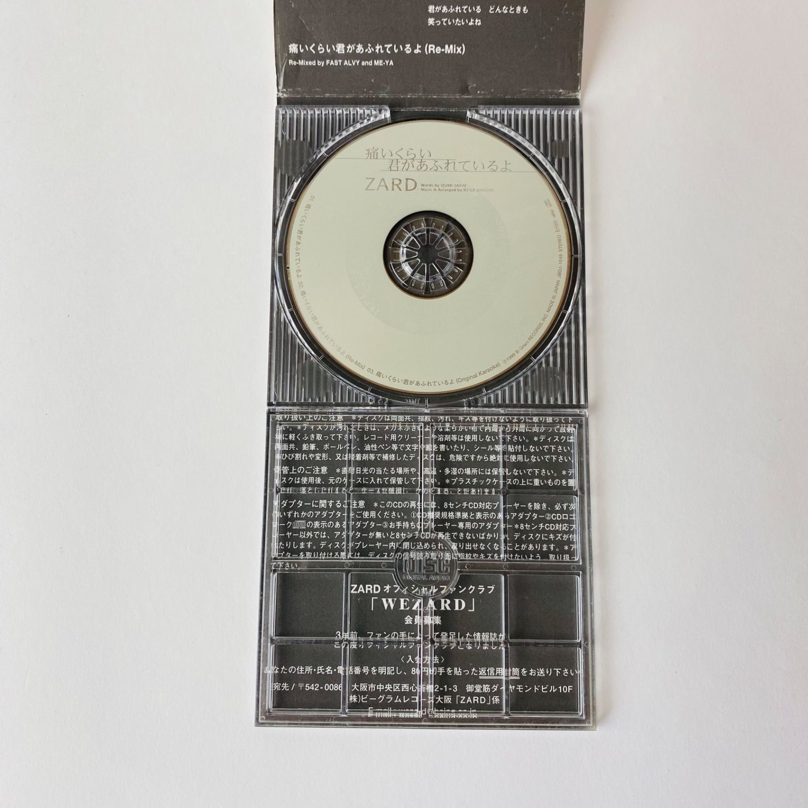 ZARD / 痛いくらい君があふれているよ JBDJ-1049 [N6]【8cmシングルCD