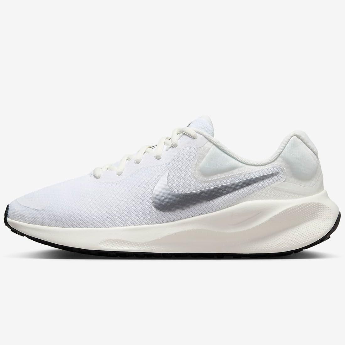 ナイキ レボリューション 7 W Revolution ホワイト セイル ブラック メタリックシルバー FB 2208-101 日本 26.0 cm