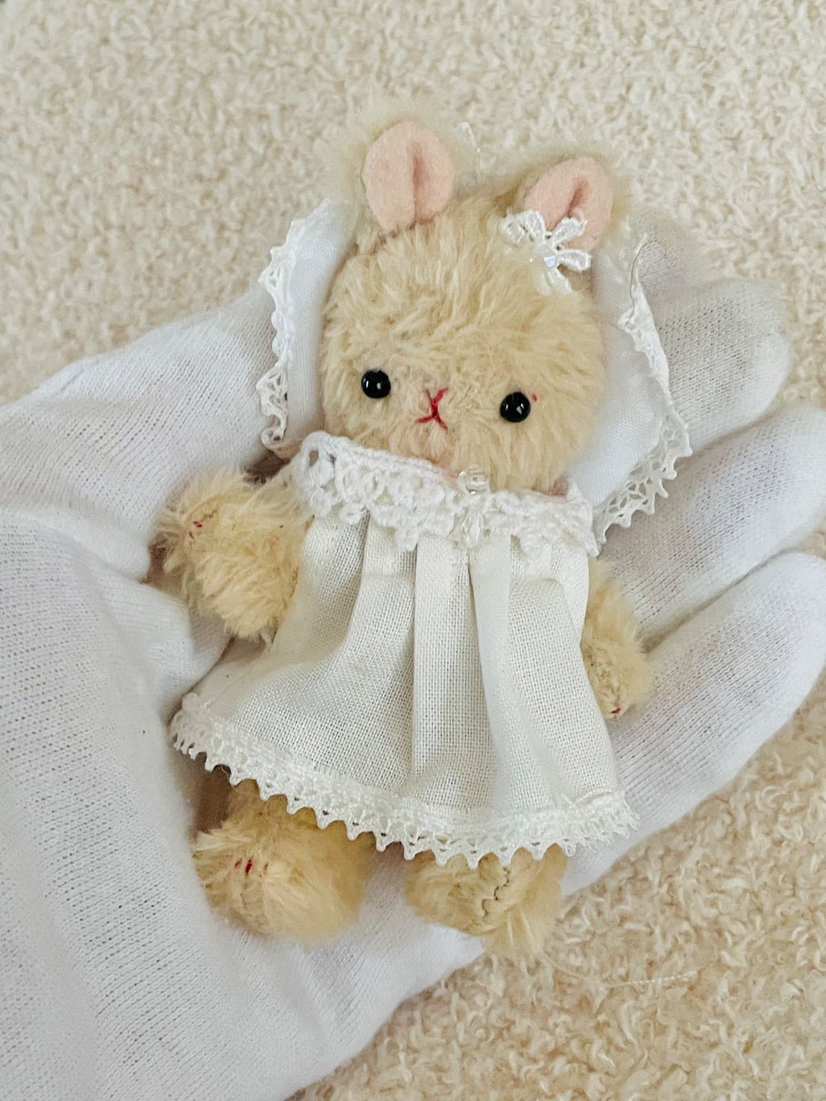 Senn テディうさぎ 立ち耳うさぎちゃんと垂れ耳うさぎちゃん