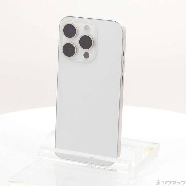 中古品〕 iPhone15 Pro 256GB ホワイトチタニウム MTUD3J／A SIMフリー