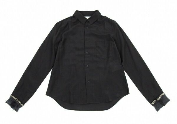 24fw 新品 ノワール ケイニノミヤ ギャルソン ブラウス xs ノワール ケイ ニノミヤ コムデギャルソンnoir kei ninomiya COMME des