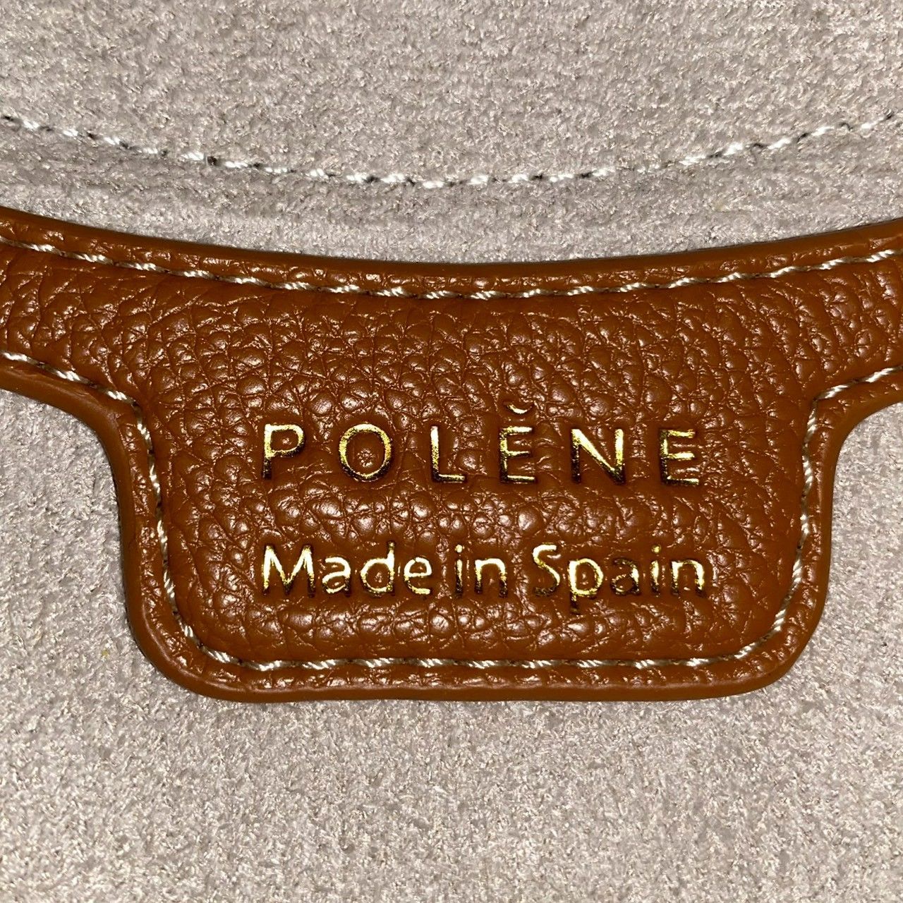Y【POLENE】NUMERO Dix ショルダーバッグ エディション キャメル 
