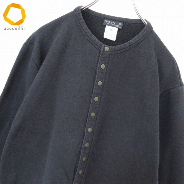 アニエスベー agnes.b homme スナップカーディガン スウェット メンズ